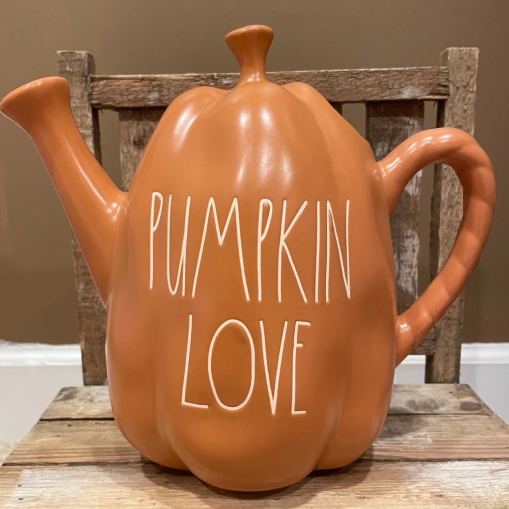 NEW Rae Dunn Pumpkin Love Watering Can